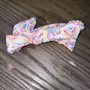 Little Sleepies Pastel Rainbows Headband Bow